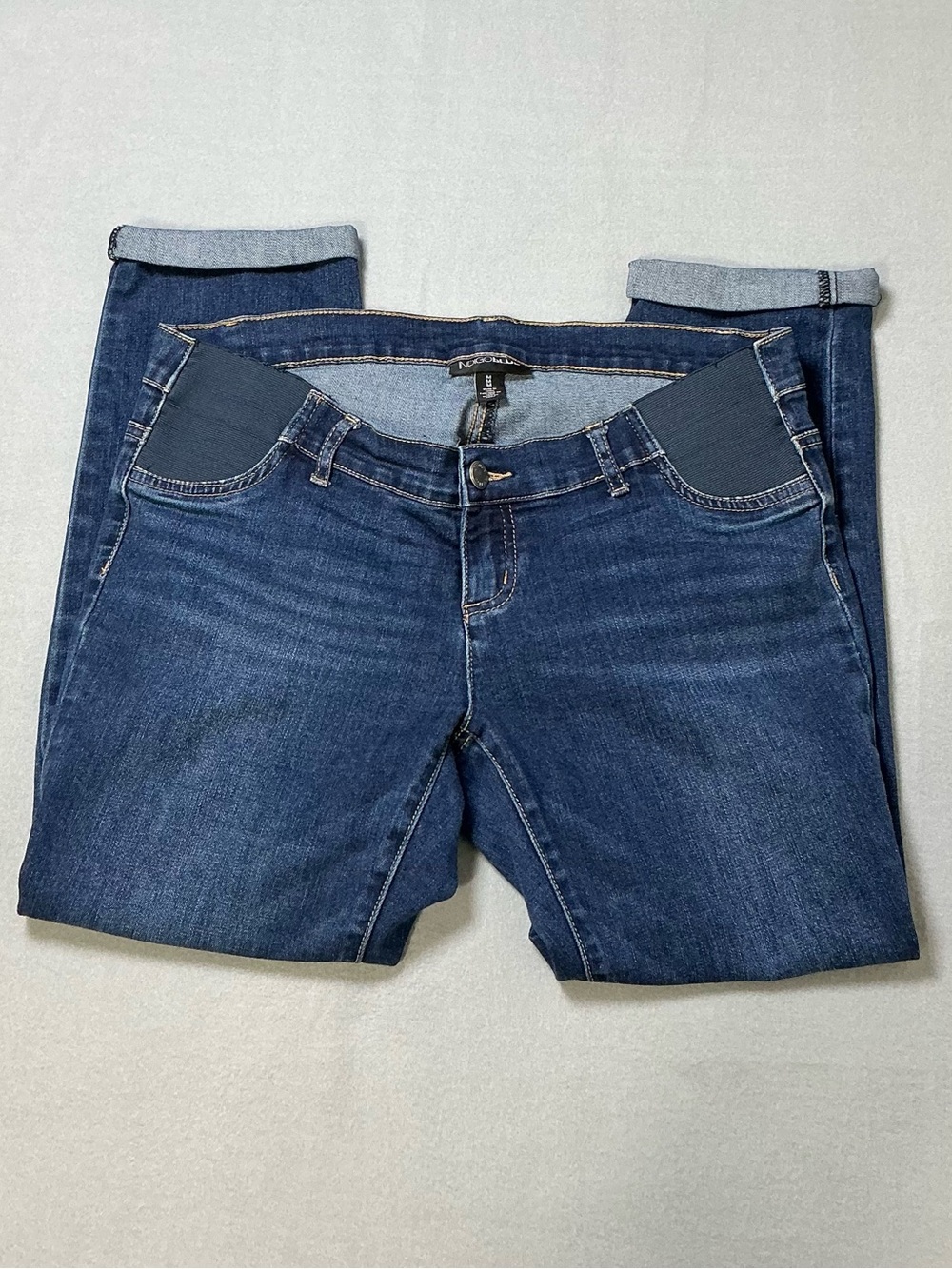 Indigo Blue Maternity Skinny Jeans Women’s M Dark Wash Stretch Denim